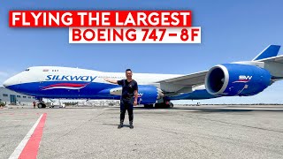 Flying Boeing’s Largest Aircraft  7478F Cargo SilkWay West [upl. by Orban359]