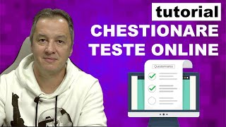 Tutorial Google Forms  Cum creez teste si chestionare online pas cu pas pt incepatori [upl. by Julie670]