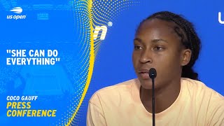 Coco Gauff Press Conference  2024 US Open [upl. by Ennaisoj]