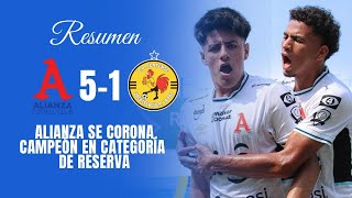 Alianza Campeón en Reserva  Resumen Alianza 51 Platense  Final  Clausura 2024 [upl. by Xenos]