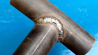 Round Pipe Notching Techniques  Round Tube T Joint  Metal Pipe Welding ideas [upl. by Lobiv]