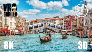 Venice The Floating City A Guided VR Tour  8K 360 3D Video short [upl. by Schnapp]