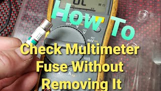 How To Check Multimeter Fuse Without Taking It Out [upl. by Rockie]