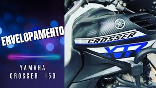 Faça você mesmo envelopamento moto crosser 150 gostei muito [upl. by Addia]