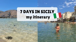 7 Days in Sicily as an Italian ☀️⛱️  Places beaches prices tips [upl. by Trevlac893]