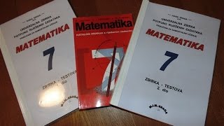 Matematika 7  instrukcije  zbirka potpuno riješenih testova i zadataka za sedmi razred [upl. by Ezar22]