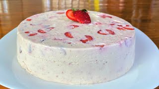 SI TIENES FRESAS 🍓 prepara este facilísimo postre EL POSTRE DE FRESA QUE A TODOS LES ENCANTA [upl. by Nahrut]