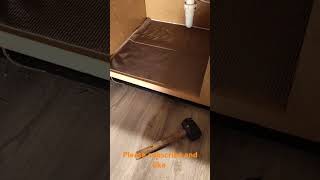 Rotten wood under sink diy thehandymanworld homeimprovement [upl. by Laamak]