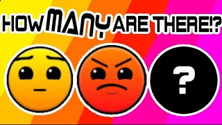 Fanmade Geometry Dash difficulty faces REMASTERED [upl. by Salem]