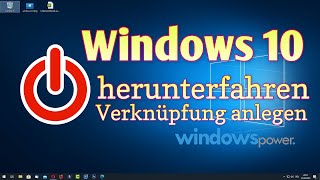 Herunterfahren Verknüpfung auf Desktop anlegen [upl. by Bonner]