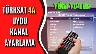 Türksat 4A Uydu Kanal Ayarlama KURULUM 2022 En Güncel [upl. by Anim]