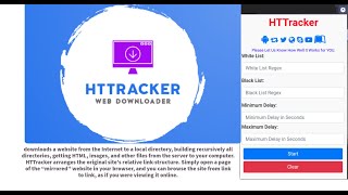 HTTracker Web Downloader [upl. by Nenad628]