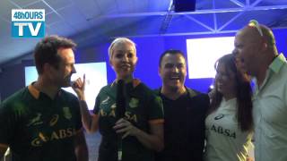 48HOURSTV was at the SpringbokJersey launch with Asics [upl. by Lust377]