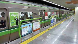 Busan Metro Line 2 at Geumnyeonsan Station [upl. by Bellis15]