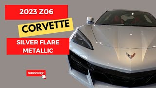 2023 Z06 Corvette in Silver Flare Metallic GSJ  Adrenaline Red Premium Leather Interior z06 [upl. by Ahsitil]