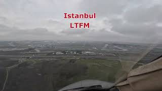 C680 Sovereign Istanbul LTFM approach 35R 4k60 [upl. by Assennav294]