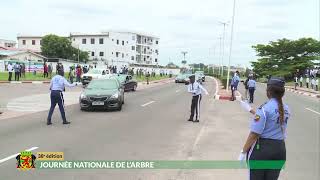 LARRIVÉE DU PREMIER MINISTRE ANATOLE COLLINET MAKOSSO congo arbres primature [upl. by Markowitz]