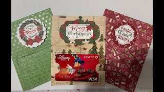 Easy Gift Card Holder using PinkFresh Studio Fillable Gift Card Holder die plus a Advent Sneak Peek [upl. by Qulllon]