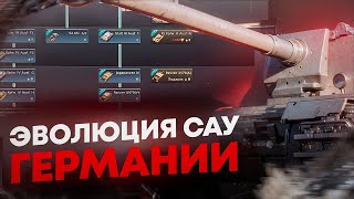 War Thunder  Эволюция САУ Германии [upl. by Laurette712]