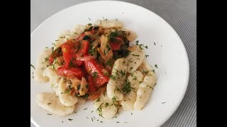 НЕЖНЕЙШИЕ НЬОККИ С ТОМАТАМИ Рецепт картофельных ньокк с овощами Как готовить ньокки рецепт [upl. by Sana]