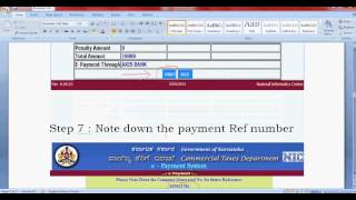 How to make online payment for Karnataka vat [upl. by Rossie]