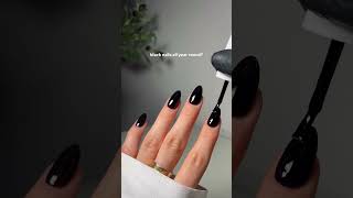 Black nails 🖤 asmr nails asmrtriggers nailartdesignssimpleandeasy [upl. by Bernhard]