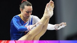 2009  BETH TWEDDLE  GOLD Floor  World Championships London [upl. by Nylatsyrc]