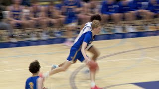 Balanced Scoring Effort Leads Wayzata Boys Basketball Past Minnetonka [upl. by Yentterb]