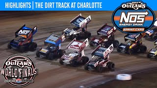 World of Outlaws NOS Energy Drink Sprint Cars  Dirt Track at Charlotte  Nov 3 2023  HIGHLIGHTS [upl. by Dnanidref806]