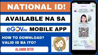 HOW TO DOWNLOAD DIGITAL NATIONAL ID IN eGOVPH UPDATED 2024  HR LEAH G [upl. by Black]