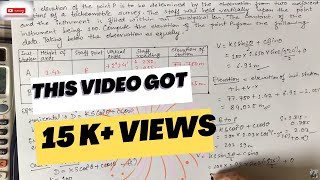 Tacheometry surveying  Distance and elevation surveying numerical calculation lecture 5 [upl. by Enitsed]