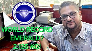 ‼️WORLD RECORD EMERALD ‼️ 2135 KG CERTIFY BY IGL GEM LAB JAKARTA‼️ [upl. by Rosy]