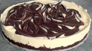 No Bake Chocolate Swirl Cheesecake recipe [upl. by Ohploda343]