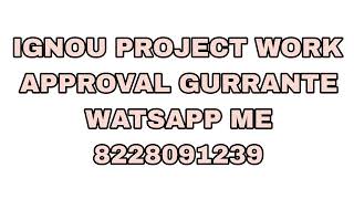 ignou bts pts 1 project work  ignou pts 1 project work  pts 1 synopsis Watsapp 8228091239 [upl. by Akinit117]