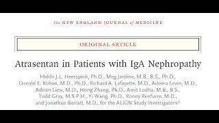 Atrasentan e Nefropatia por IgA ALIGN study [upl. by Tiemroth]