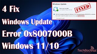 How to fix Windows update error 0x8007000B windows 11 or 10 [upl. by Candy]