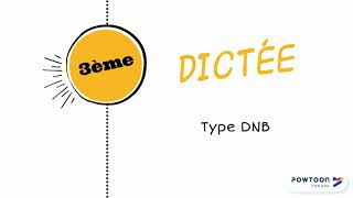 Dictée type brevet pour les troisièmes  Benoît Duteurtre [upl. by Odnalo46]