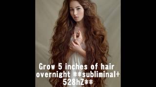 Grow 5 Inches Of Hair OVERNIGHT 100 GUARANTEED affirmations  528hZ frequency [upl. by Leesa874]