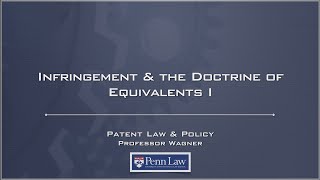 Lecture 14  Doctrine of Equivalents 1 [upl. by Nata871]