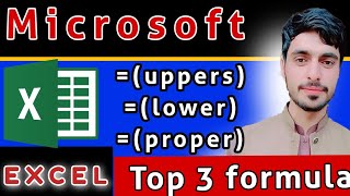 How to use formula function upper lower proper  in Ms excel [upl. by Franck]