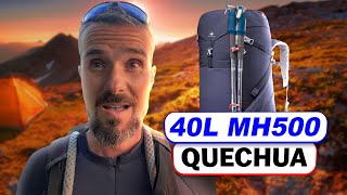 SAC 40L MH500 QUECHUA DECATHLON  Test amp Avis Indépendant [upl. by Ecirtram]