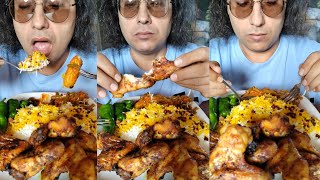 Saffron Rice with Chicken Wings Recipe [upl. by Enaenaj]