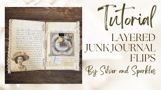 Junk Journal Flips  Easy large clusters with extra journaling spots junkjournal [upl. by Bosson]