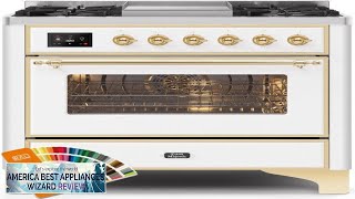 Majestic II Series 36quot Dual Fuel Range w 6 Burners BrassCustom RAL Review [upl. by Bostow]