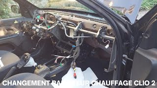 CHANGEMENT RADIATEUR DE CHAUFFAGE CLIO 2 [upl. by Oliver210]