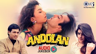 Andolan Movie Songs  Audio Jukebox  Govinda Sanjay Dutt Mamta Kulkarni  90s Hit Songs [upl. by Shirah]