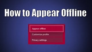 How to Appear Offline Xbox One Tutorial [upl. by Lonny]