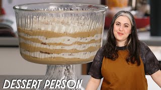 Banoffee Pudding with Claire Saffitz  Dessert Person [upl. by Ahsikit]