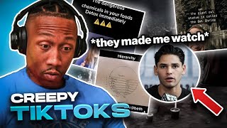 1 hour of Creepy and Scary TikToks That Might Wake You Up amp Change Your Reality REACTION Pt 5 [upl. by Eerazed]