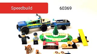 Lego City 60369 Mobiles Polizeihundetraining Speedbuild [upl. by Eveam]